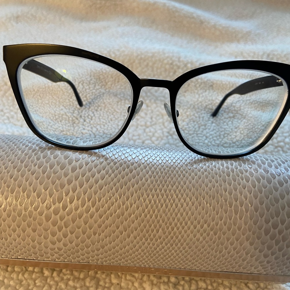 Jimmy Choo women’s *sparkly* black 53 mm optical frames